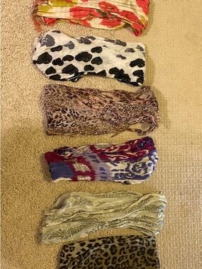 Mixed Pattern Lightweight Scarves - Floral, Animal & Abstract Prints